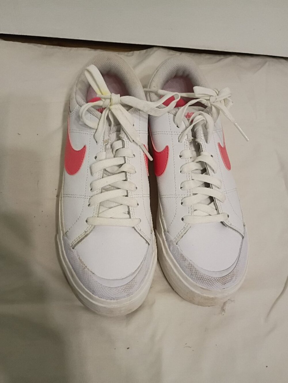 Nike Court Legacy Lift 'White Sea Coral' women's size 8.5